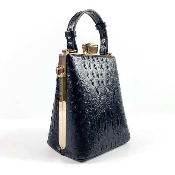 NEW Isabelle Crossbody Vegan Jewel-Top Bag - Picture 1 of 9